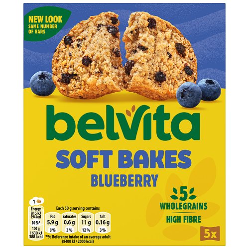 Belvita Soft Bakes Blueberry 250g pack shot