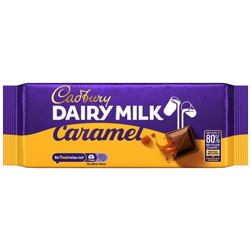 Cadbury Dairy Milk Caramel Chocolate 180g (E) pack shot