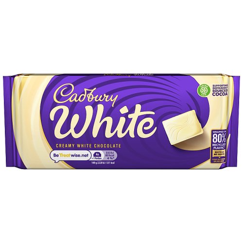 Cadbury Dairy Milk White Block 90g (E) pack shot