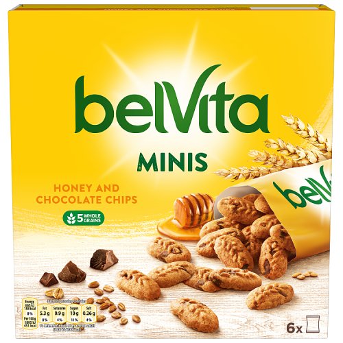 Belvita Minis Honey 210g pack shot