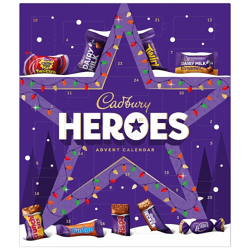 Cadbury Heroes Advent Calendar 230g pack shot