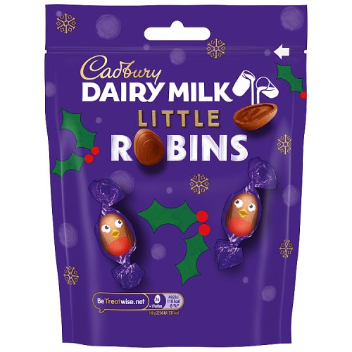 Cadbury Dairy Milk Robins Pouch 77g pack shot