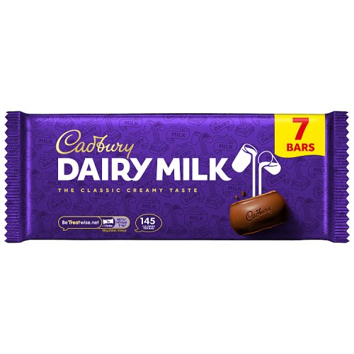 Cadbury Dairy Milk 7pk (7 x 27.2g) pack shot
