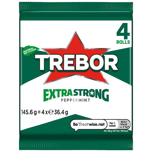 Trebor Peppermint Extra Strong 4pk (4 x 36.5g) pack shot