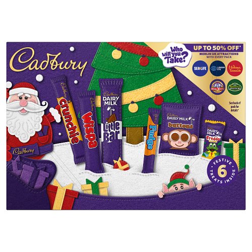 Cadbury Medium Santa Selection Box 125g pack shot