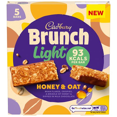 Cadbury Brunch Light Honey & Oat 4pk (4 x 26g) pack shot