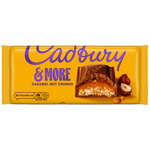 Cadbury &More Caramel Nut Crunch 200g pack shot