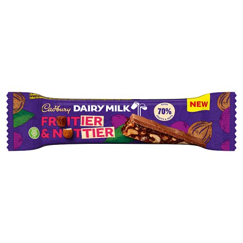 Cadbury Dairy Milk Fruitier & Nuttier 40g pack shot