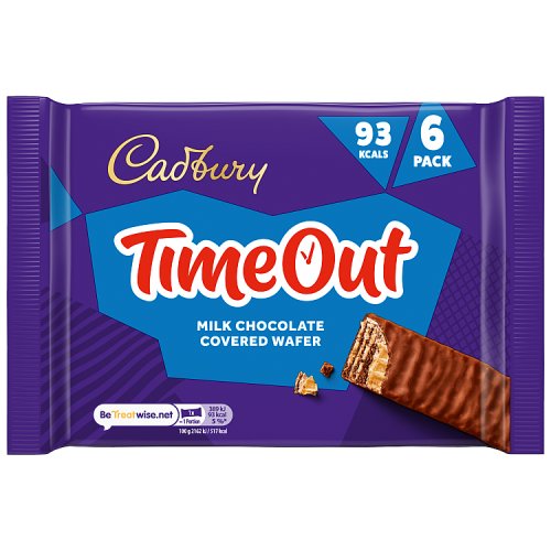 Cadbury Timeout 6pk (6 x 18g) 108g (E) pack shot