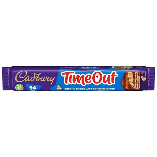 Cadbury Timeout Milk Chocolate Covered Wafer Biscuit Bar 18g pack shot