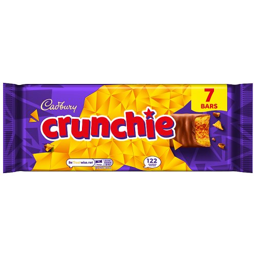 Cadbury Crunchie 7pk (7 x 26.1g) pack shot