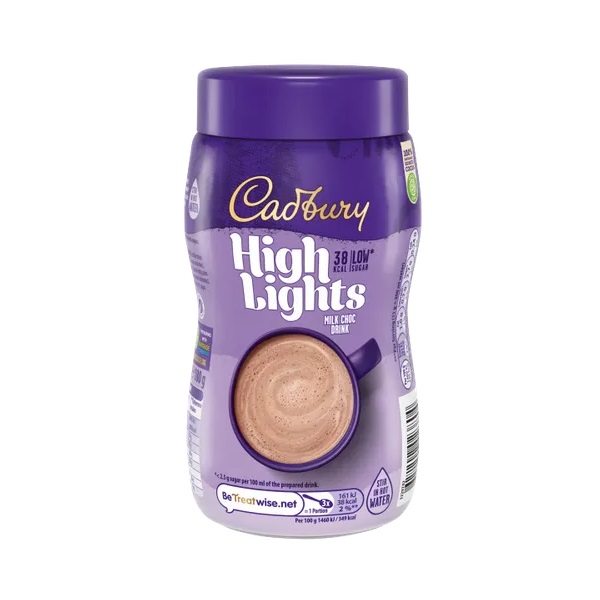 Cadbury Highlights Milk Chocolate Drink 138.6g pack shot