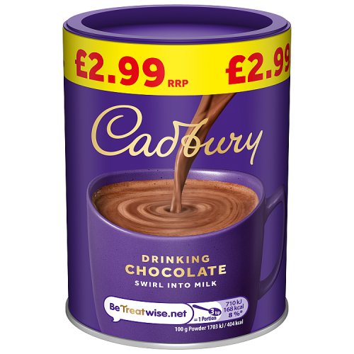 Cadbury Hot Chocolate PM £2.99 250g pack shot