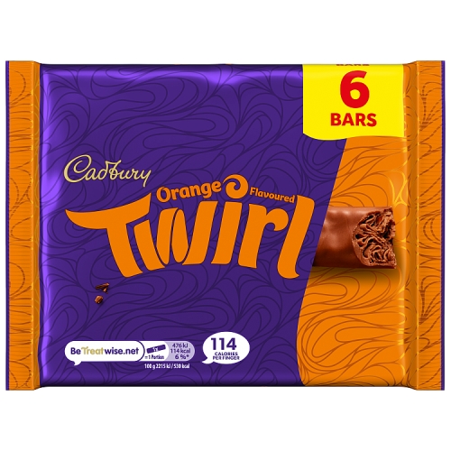 Cadbury Twirl Orange 3pk (3 x 43g) pack shot