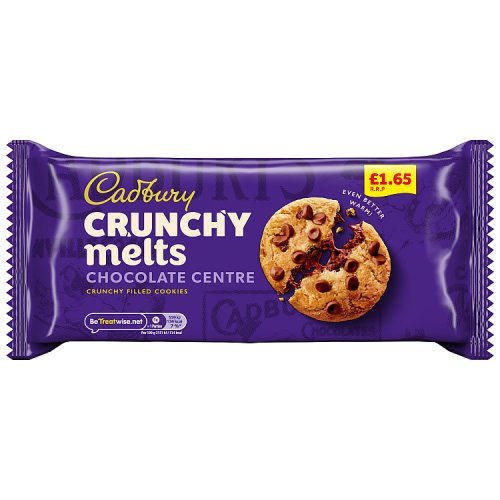 Cadbury Crunchy Melts Chocolate PM £1.65 156g pack shot