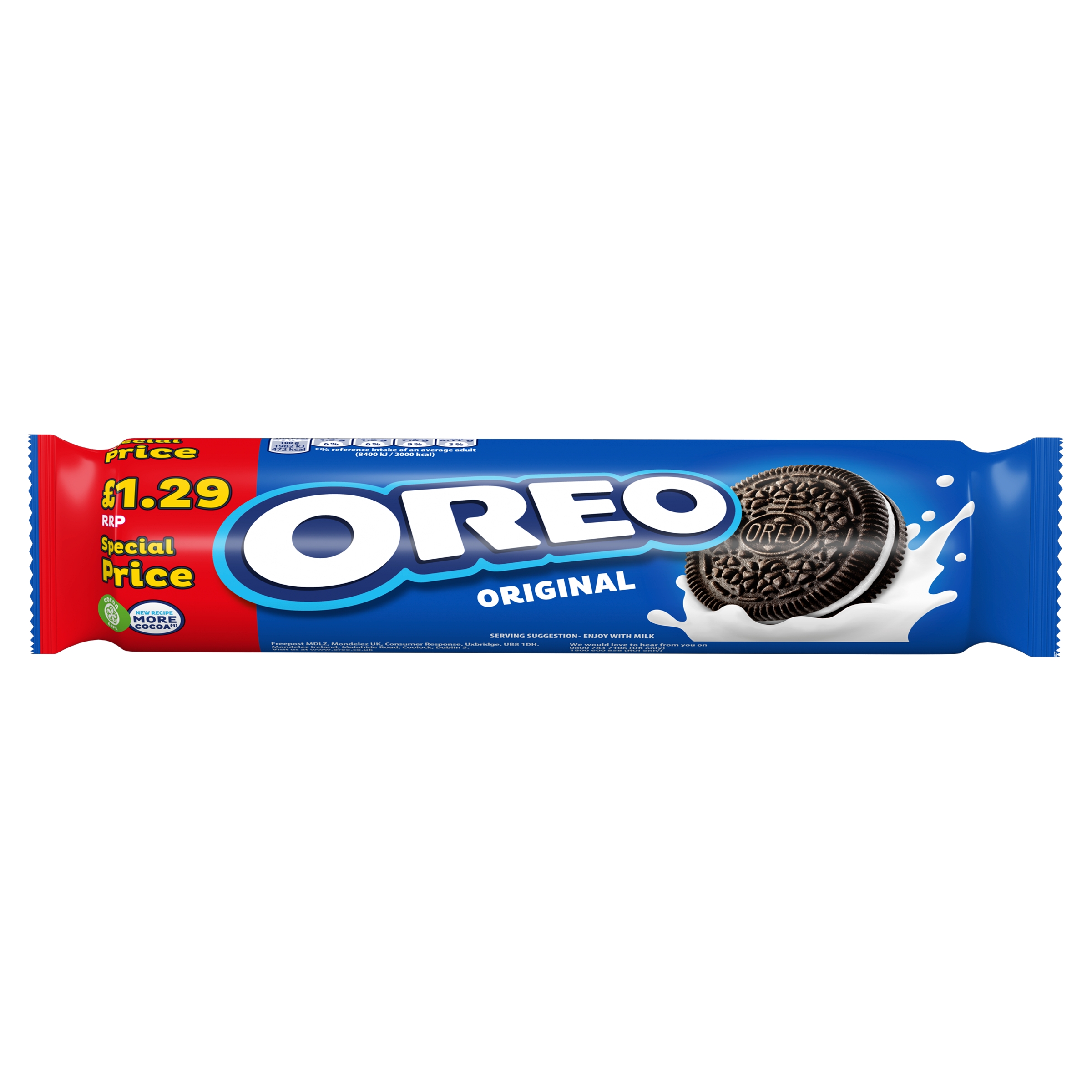 Oreo Vanilla PM £1.29 154g pack shot