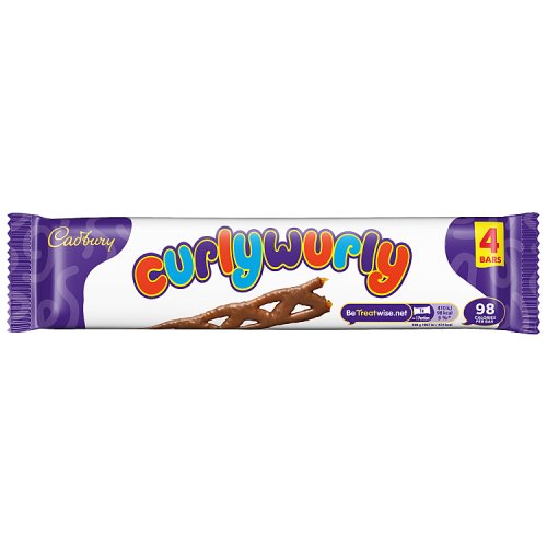 Cadbury Curly Wurly 4pk (4 x 21.5g) pack shot