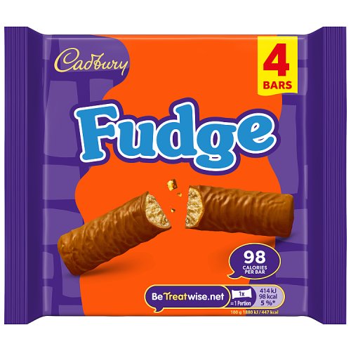 Cadbury Fudge 4pk (4 x 22g) pack shot