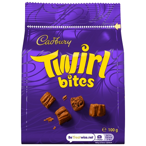 Cadbury Twirl Bites Large Bag 100g pack shot