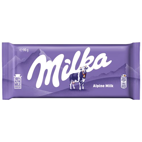 Milka Alpine Milk 90g pack shot
