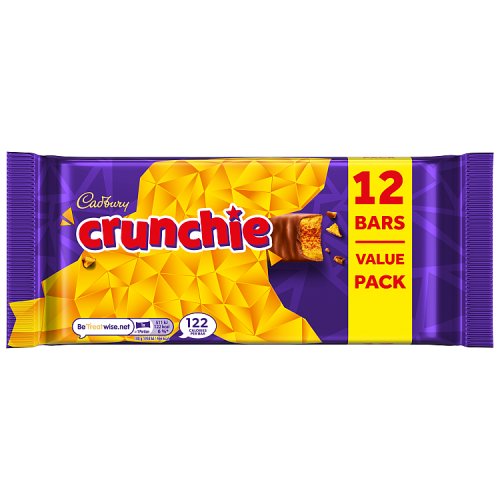 Cadbury Crunchie Chocolate (12 x 26g) pack shot