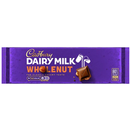 Cadbury Dairy Milk Wholenut 280g pack shot