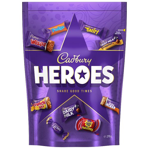 Cadbury Heroes Pouch 270g pack shot