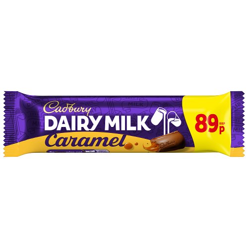 Cadbury Caramel PM 89p 45g pack shot