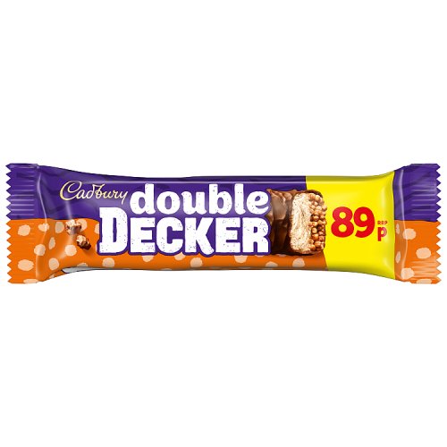 Cadbury Std Double Decker PM 89p 54.5g pack shot