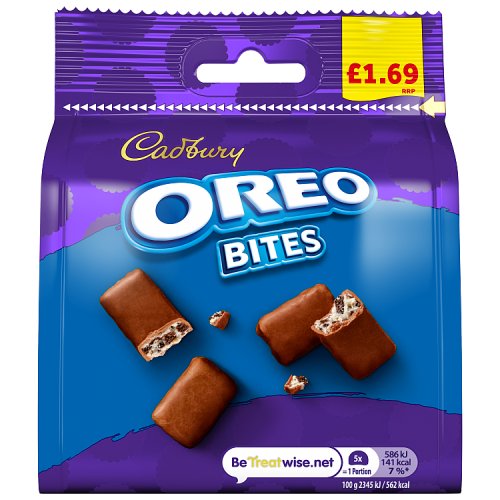 Cadbury Oreo Bites Bag PM £1.69 85g pack shot