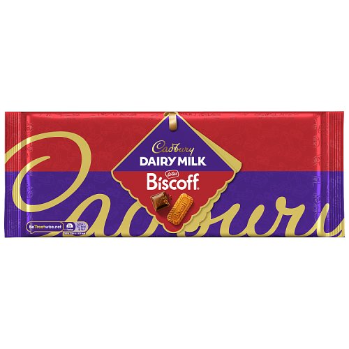 Cadbury Dairy Milk Biscoff 350g pack shot