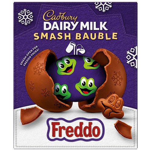 Cadbury Dairy Milk Smash Bauble Freddo 90g pack shot