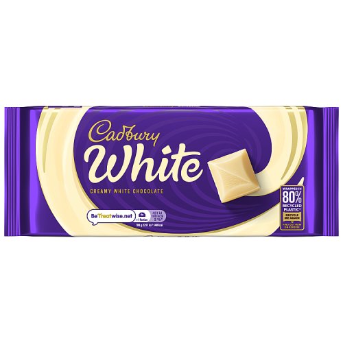 Cadbury White Chocolate 180g pack shot