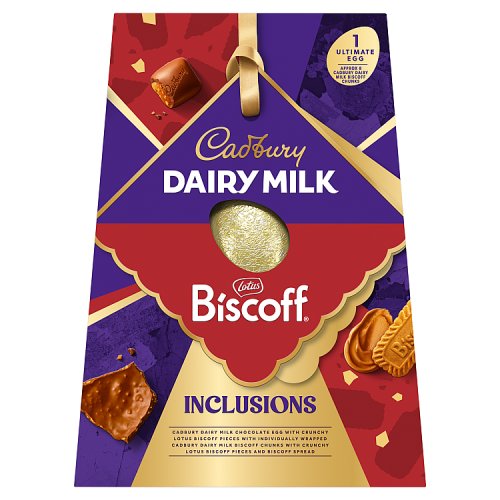 Cadbury Dairy Milk Biscoff Ultimate Egg 296g pack shot