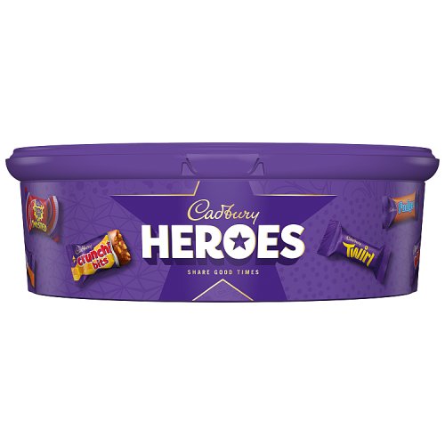 Cadbury Heroes Tub 475g pack shot