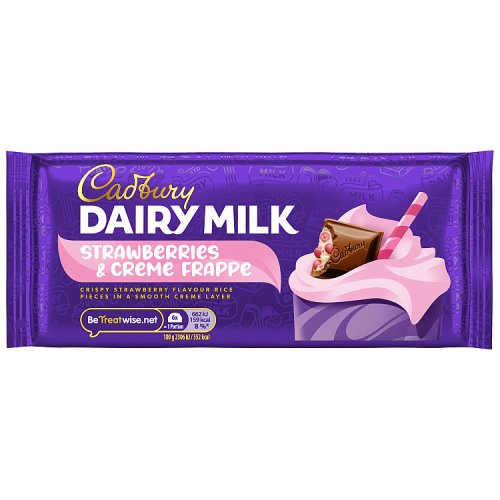 Cadbury Dairy Milk Strawberries & Cream 115g pack shot