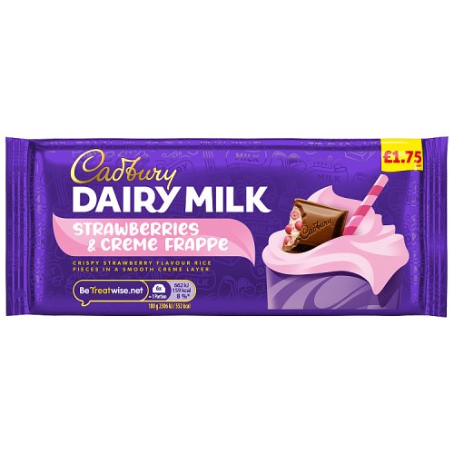 Cadbury Dairy Milk Strawberries & Cream PMP pack shot