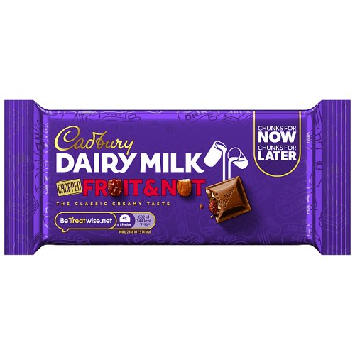 Cadbury Dairy Milk Fruit & Nut 56g pack shot