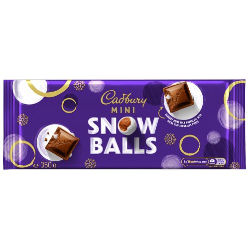 Cadbury Dairy Milk Snowballs 350g pack shot