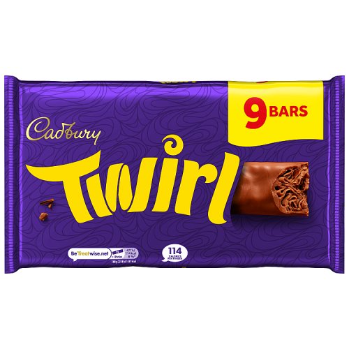 Cadbury Twirl 9pk (9 x 21.5g) pack shot