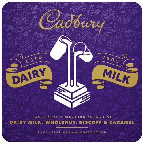 Cadbury Chunks Tin Mixed 300g pack shot