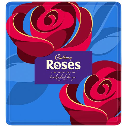 Cadbury Roses Tin 600g pack shot