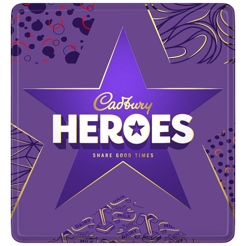 Cadbury Heroes Tin 600g pack shot