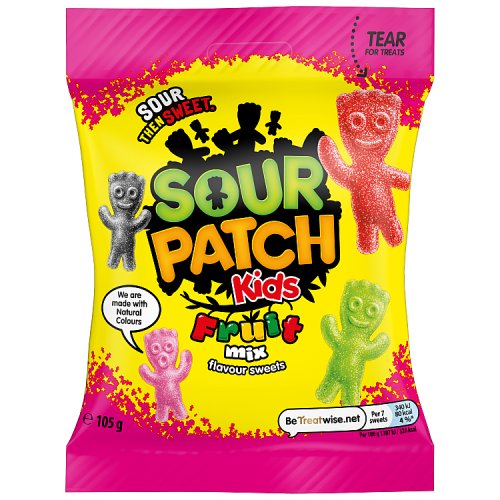 Sour Patch Kids Fruit Mix 105g pack shot