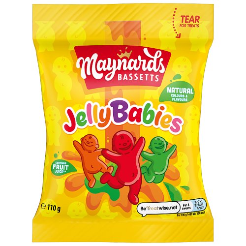 Maynards Bassetts Jelly Babies 110g pack shot