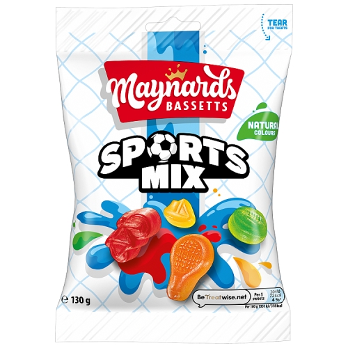 Maynards Bassetts Sports Mix 130g pack shot