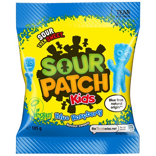 Sour Patch Kids Blue Raspberry 105g pack shot
