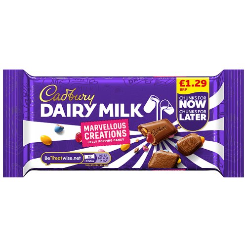 Cadbury Dairy Milk Jelly Popping Candy PM £1.29 56g pack shot