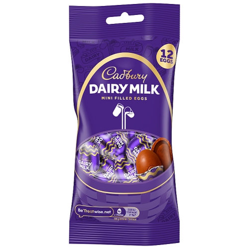 Cadbury Dairy Milk Mini Filled Eggs 75g pack shot
