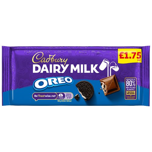 Cadbury Dairy Milk Oreo PM £1.75 120g pack shot